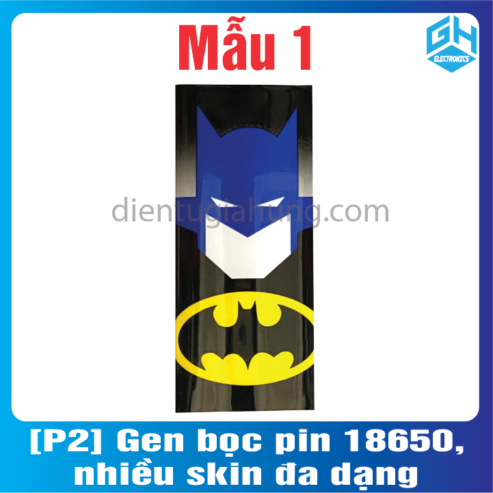 [COMBO 4 CÁI ] Gen bọc pin 18650, nhiều skin đa dạng