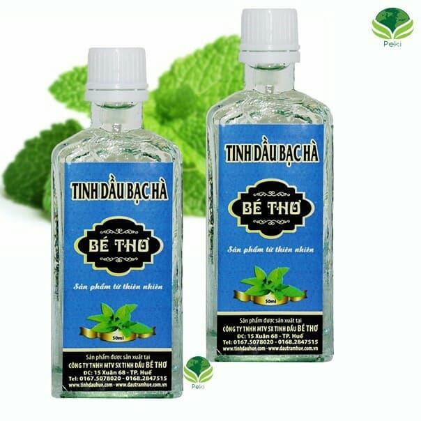 COMBO 2 CHAI TINH DẦU BẠC HÀ BÉ THƠ NGUYÊN CHẤT LOẠI 50ML