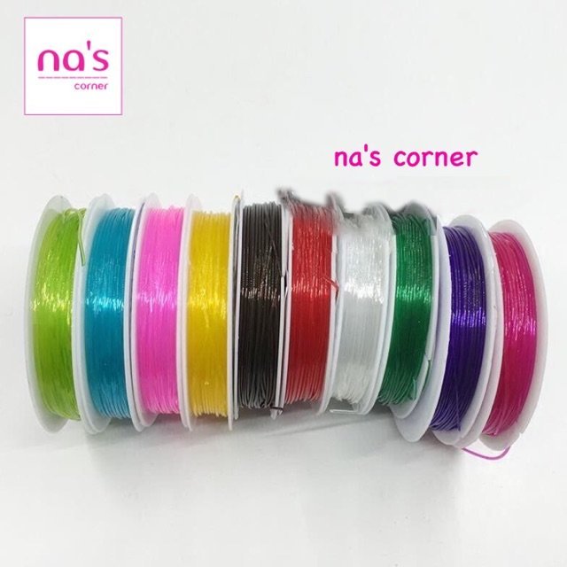 Dây cước thun xỏ vòng xâu vòng cước chun làm vòng tattoo choker, thắt vòng đan dây xỏ chuỗi
