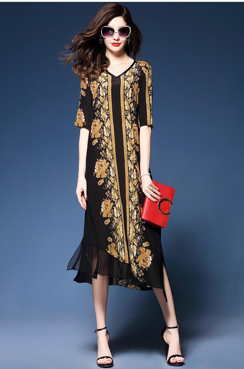 Đầm suông Họa tiết Sang Trọng