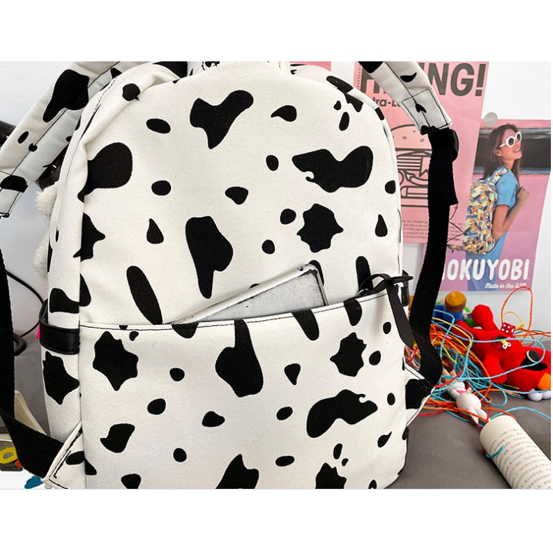 [ATKSHOP] Balo ulzzang bò sữa siêu dễ thương 2021