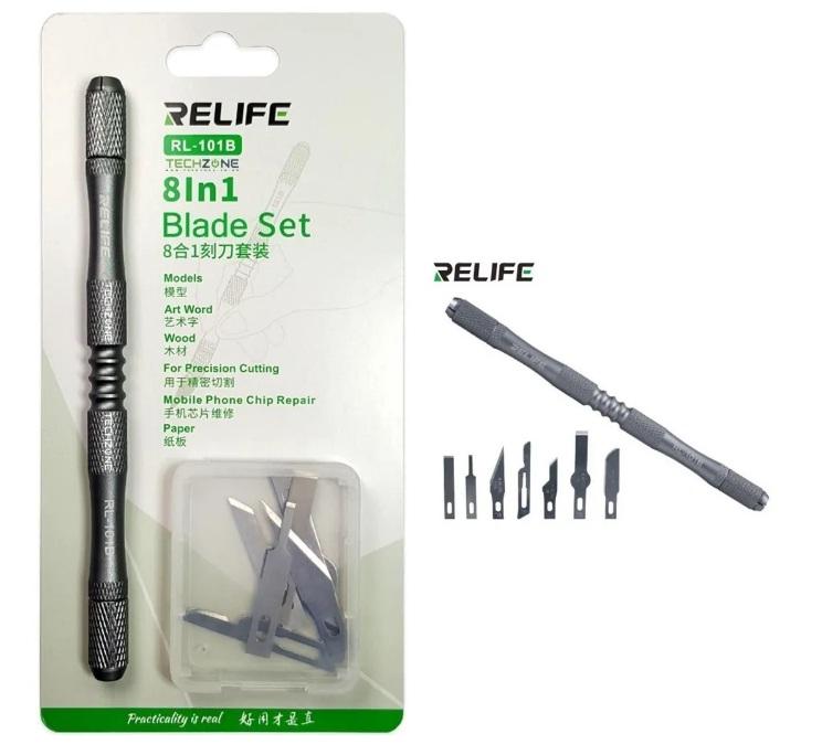 Bộ dao đa năng RL-101B cán 2 đầu kèm 7 lưỡi