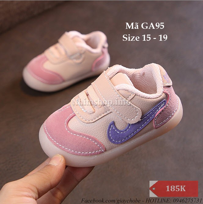 Giày Bé Trai Tập Đi 6 - 18 Tháng Chất Siêu Mềm GA95