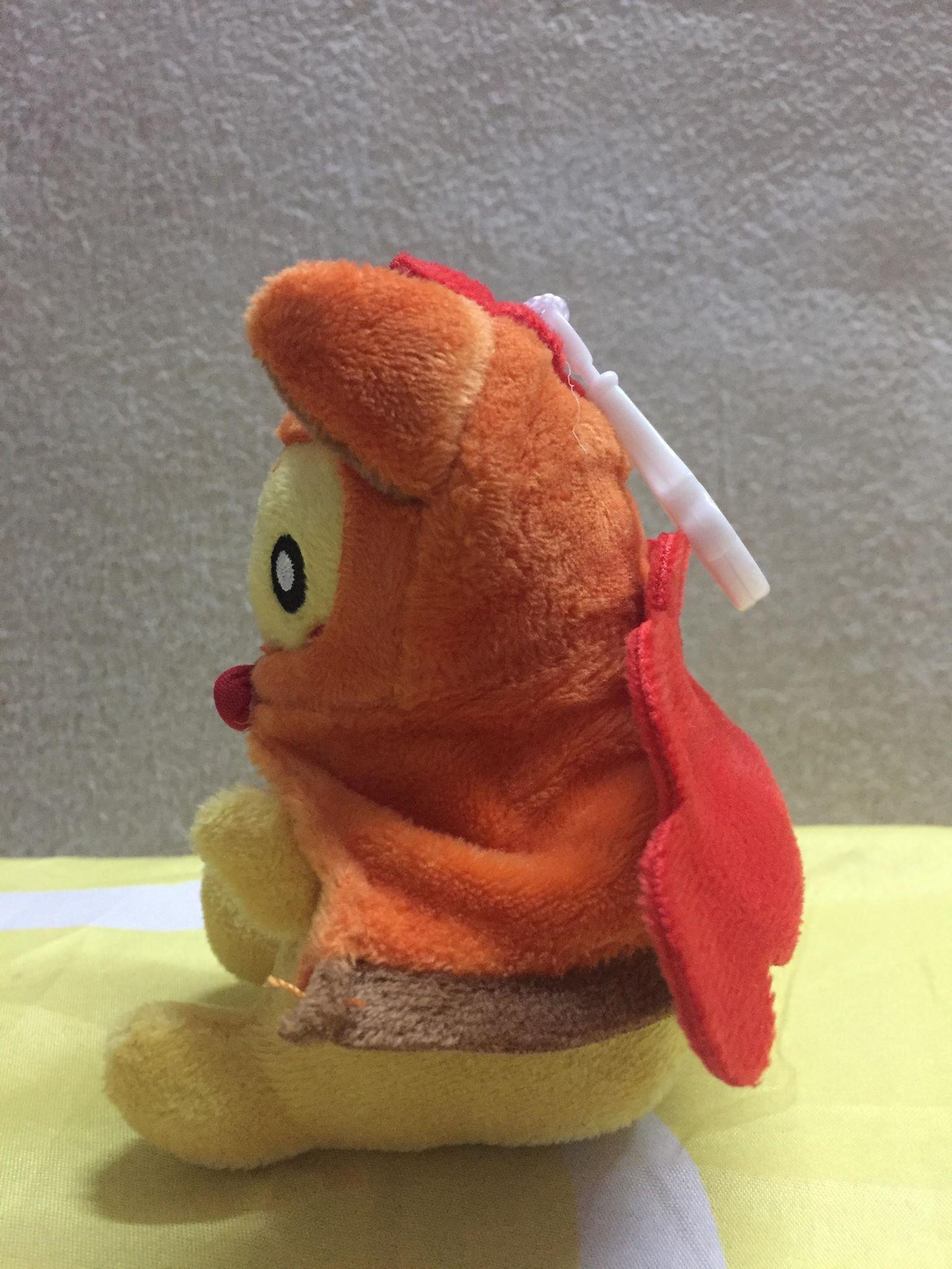 Móc khóa gấu bông Pikachu cosplay Chồn Vulpix cam