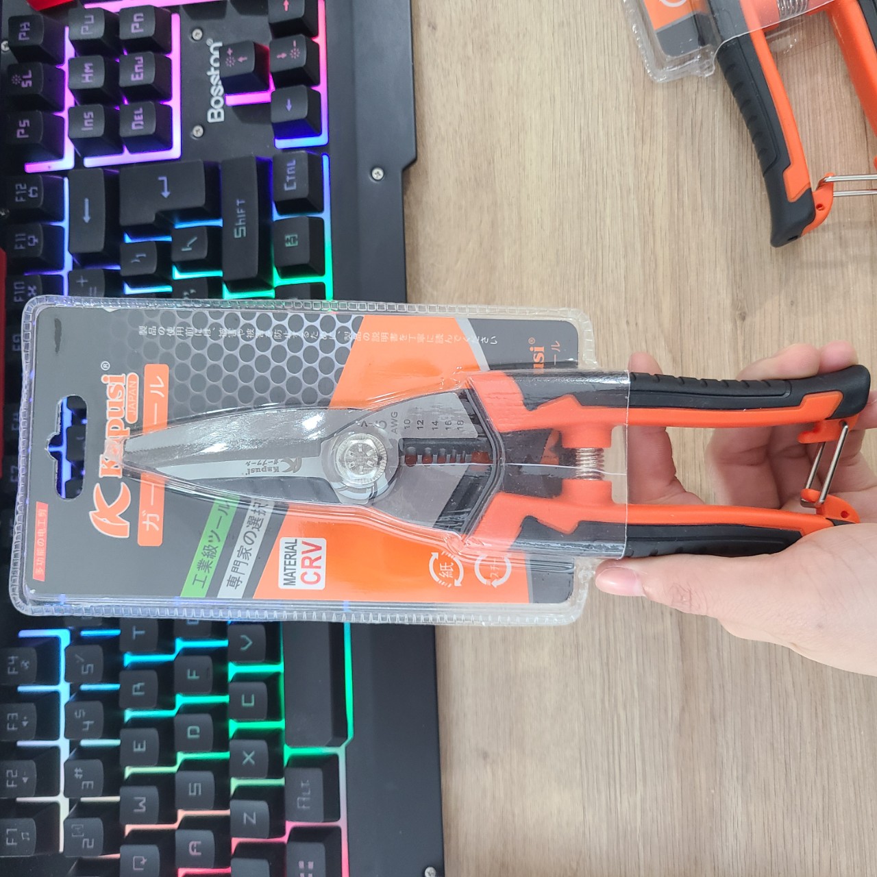 Kéo cắt cáp , bấm cos , tuốt dây điện đa năng k9170 /k9103