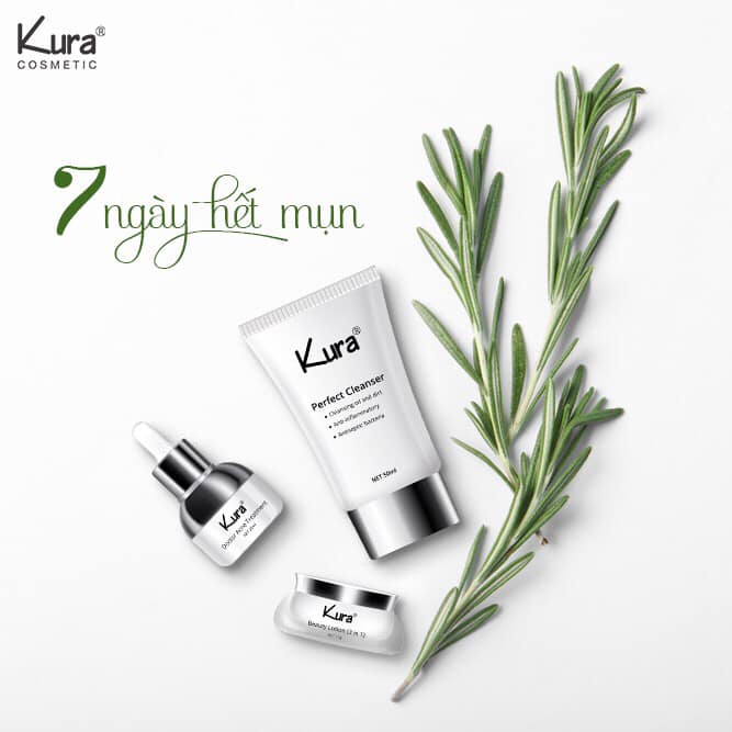[HCM]Bộ chăm sóc mụn Kura cosmetic