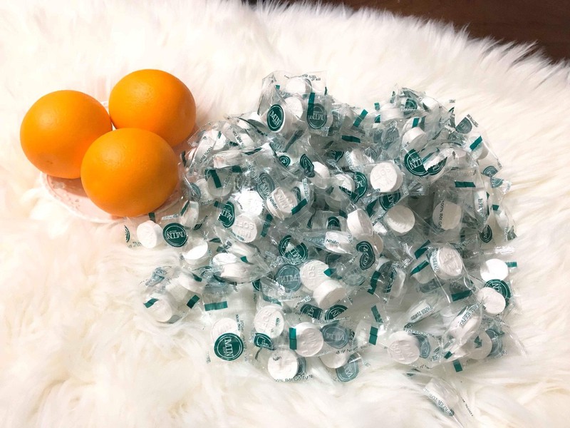 [HCM]Khăn giấy nén cao cấp dạng viên kẹo 100 viên (trắng)