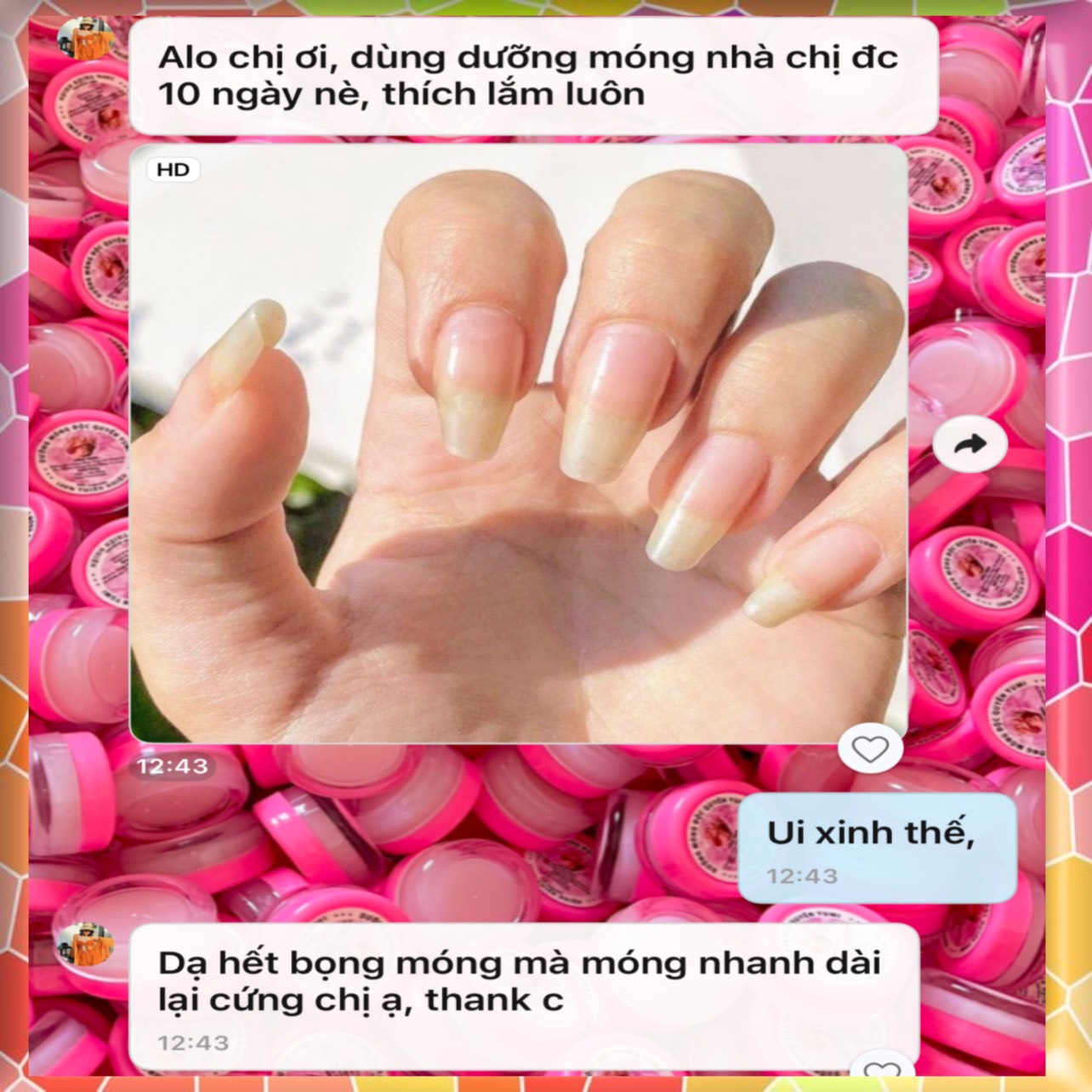Dưỡng Móng Tay Độc Quyền , Dưỡng dài móng, giúp móng chắc khoẻ, bọng móng