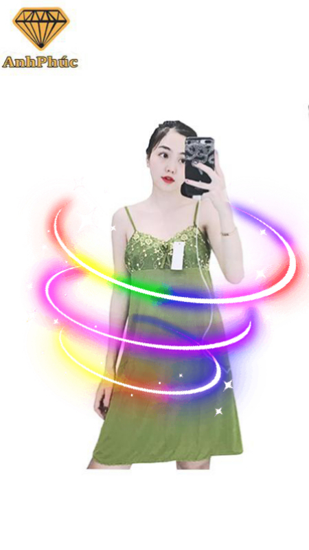 [HCM]Đầm ngủ 2 dây thun lạnh mặc mát  Anh Phúc