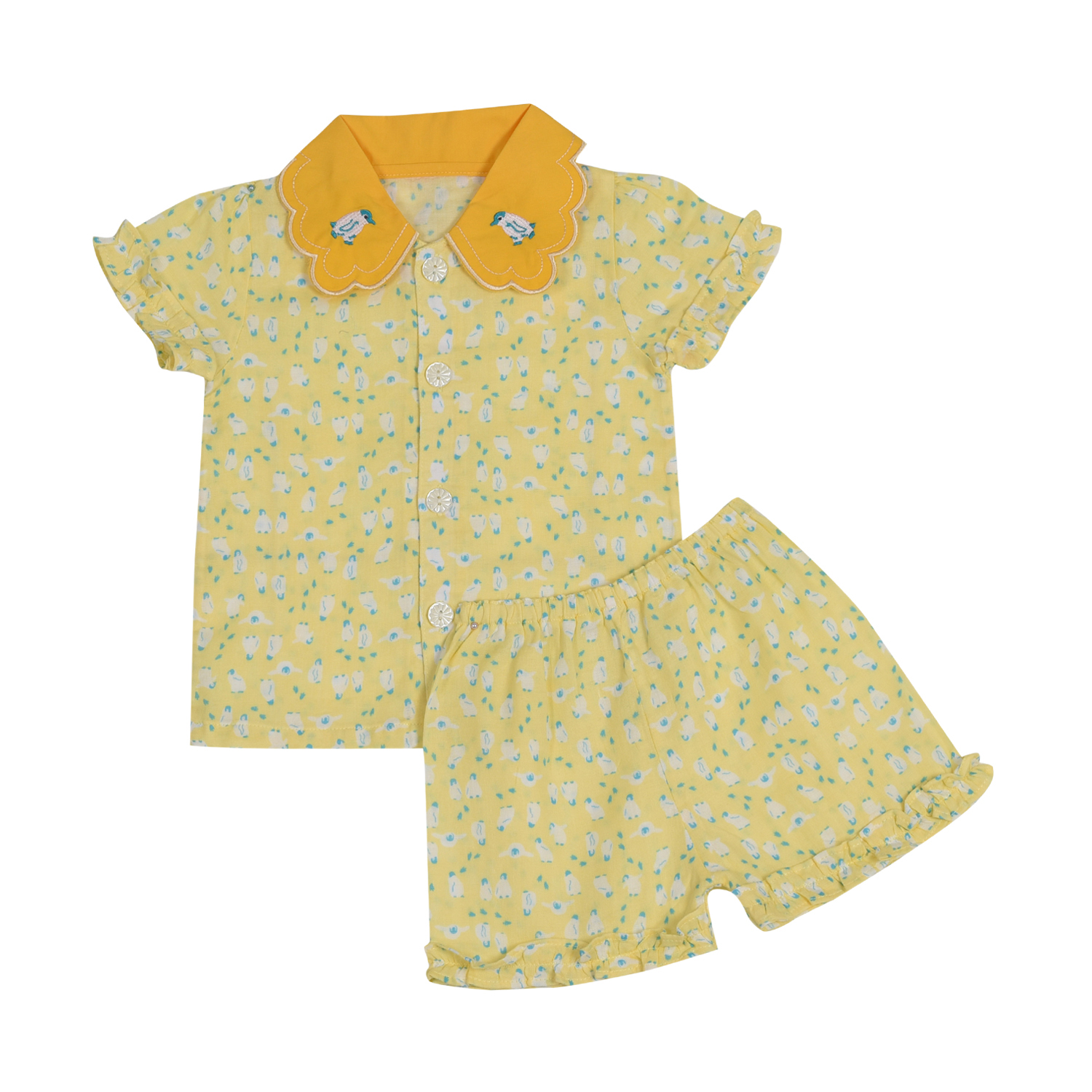 BỘ NGẮN BÉ GÁI VẢI NHẬT 1163- HELLO BB