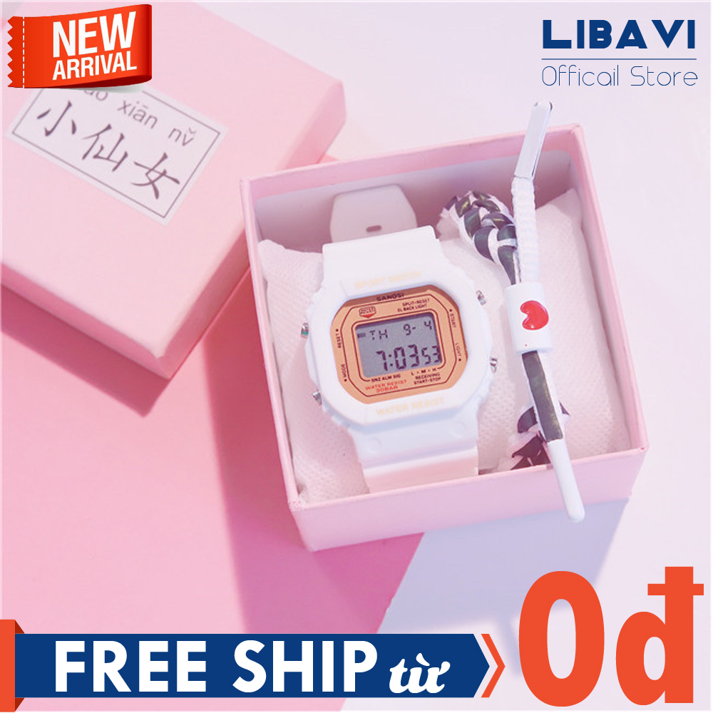 Đồng Hồ Điện Tử Unisex Sport Watch S65, Dây Cao Su Siêu Bền Bỉ, Kháng Nước, Chống Trầy Nhẹ, 6 Màu Lựa Chọn ( Bảo Hành 6 Tháng)