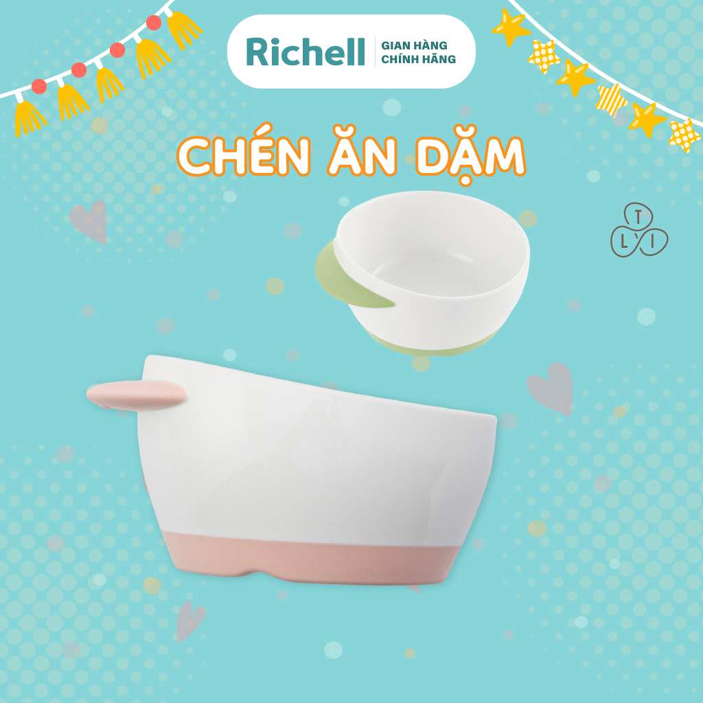 Richell Tli Weaning Bowls Step 2-3 | Baby