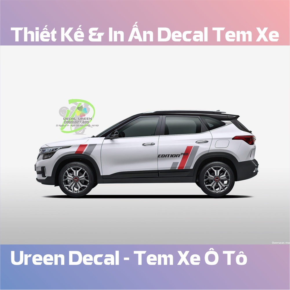 Decal Tem Xe SELTOS Mẫu 013