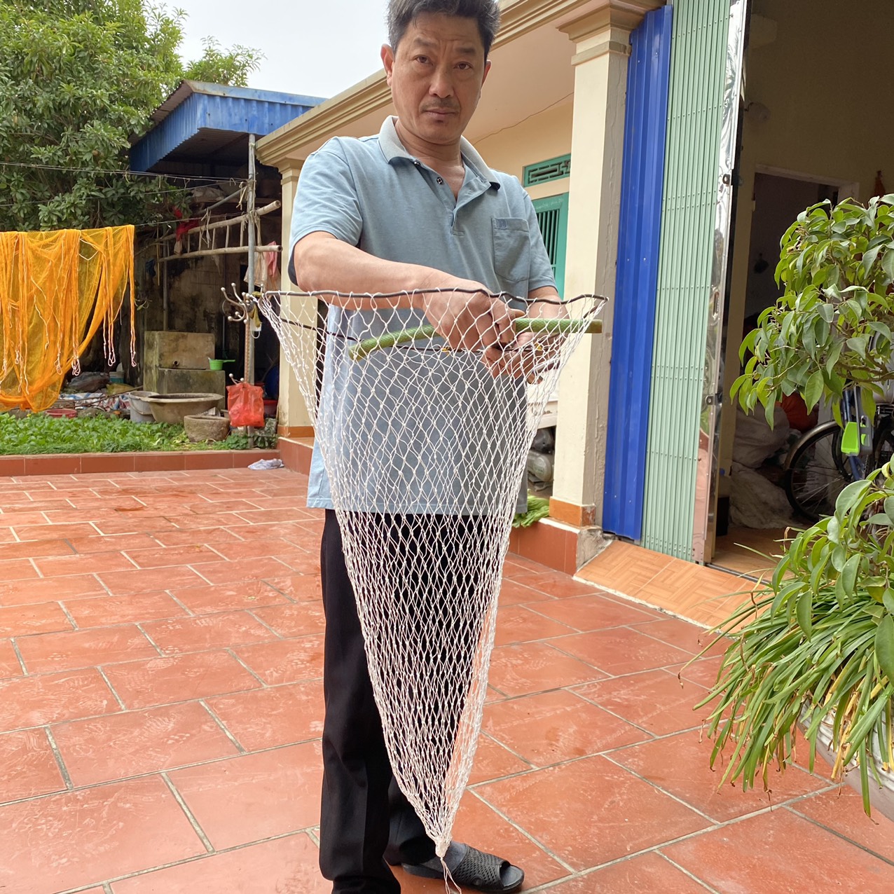 Vợt đánh bắt cá vợt bắt cá vợt đan thủ công (không khung)