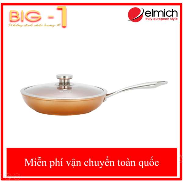 Chảo Phủ Sứ Đáy Từ Cao Cấp Elmich Royal Premium EL-1176E 26cm - Bảo Hành 2 Năm