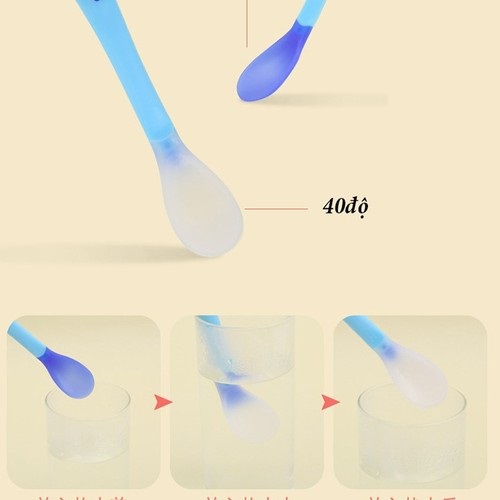 Thìa Báo Nóng Cho Trẻ Ăn Dặm - Dahamart Siêu Thị Ăn Dặm
