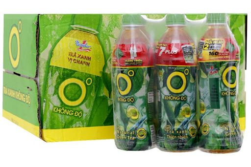 [Lốc 6] Chai Nước Trà Xanh Không Độ 455ml