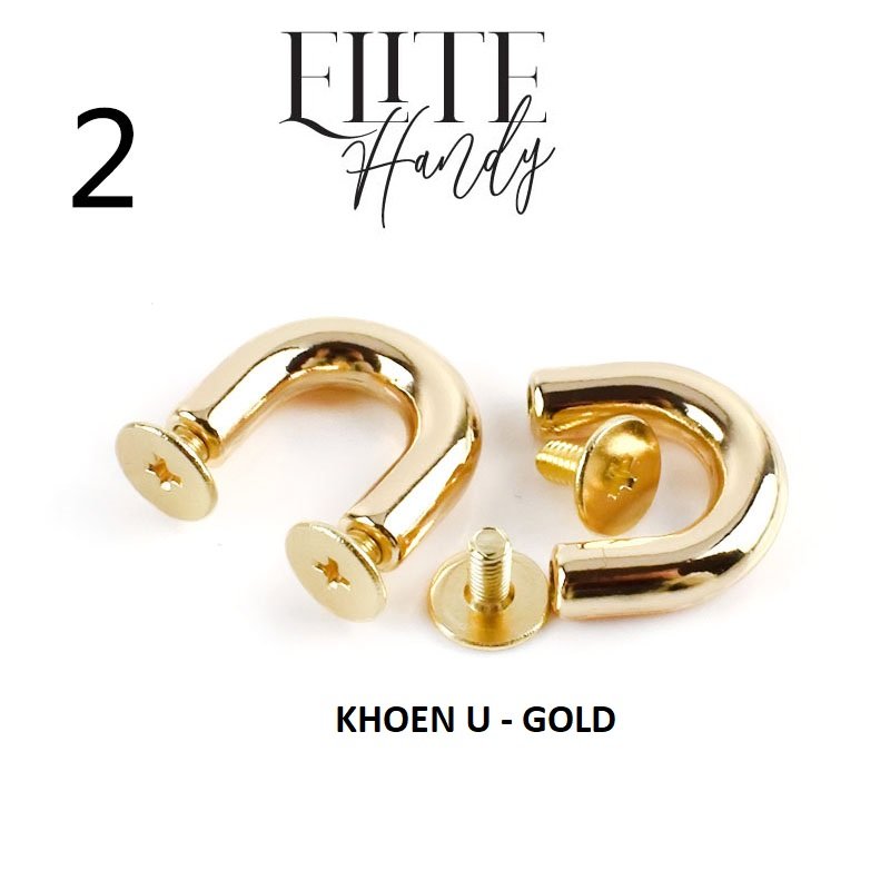2 cặp KHOEN U THỜI TRANG GẮN TÚI HANDMADE (BÁN THEO CẶP) - CÓ CON VÍT KÈM THEO