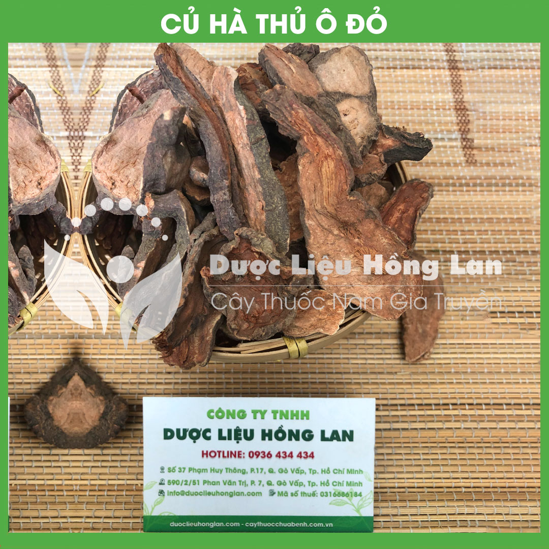 Củ hà thủ đỏ khô đóng gói 1kg - công ty tnhh dược liệu hồng lan