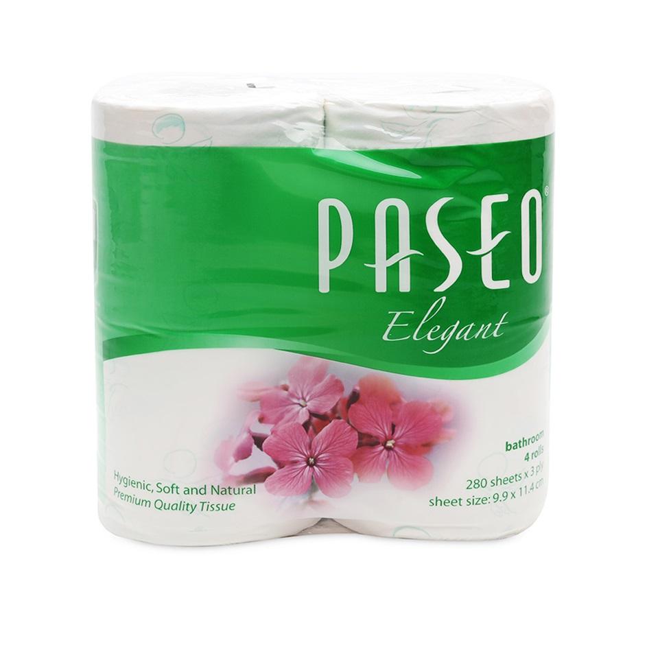 Giấy vệ sinh Paseo 4 cuộn ( 3 lớp ) in hoa