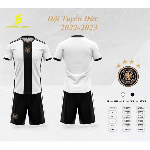 Bộ quần áo đá bóng đội tuyển đức - mùa woldcup 2022