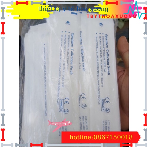 20 que - Tăm bông -dụng cụ lấy mẫu dịch tỵ hầu, họng