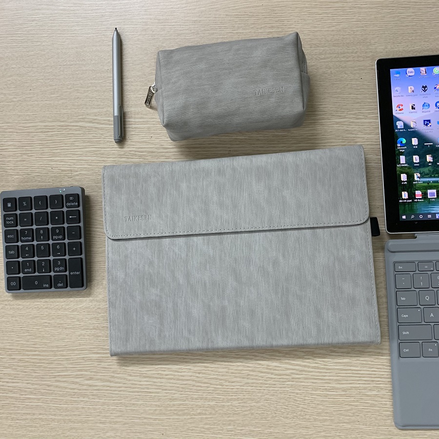 [ Tặng Kèm Túi Nhỏ ] Bao Da Surface Pro 4, 5, 6 và Surface Pro 7 - Thương Hiệu Taikesen