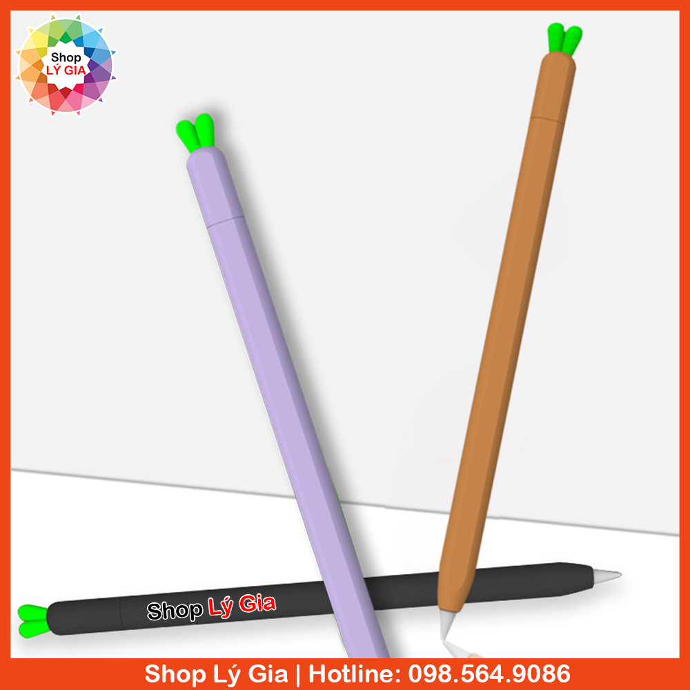 Ốp case Cà Rốt cho bút Apple Pencil 1/2