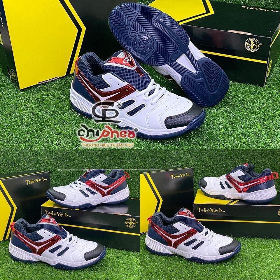 GIÀY TENNIS NAM NỮ TN036 MÀU NAVY SỌC ĐỎ