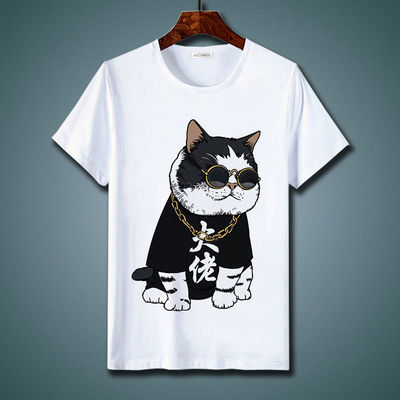 [HCM]áo thun unisex Mèo Thần Tài  Áo thun tay lỡ form rộng