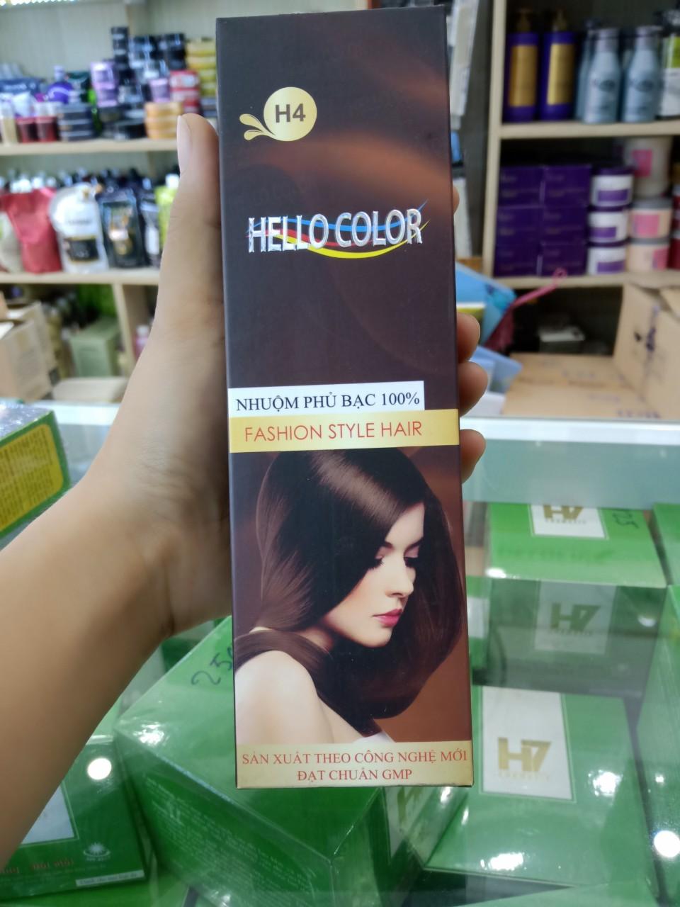 Kem nhuộm tóc thảo mộc phủ bạc HELLO COLOR