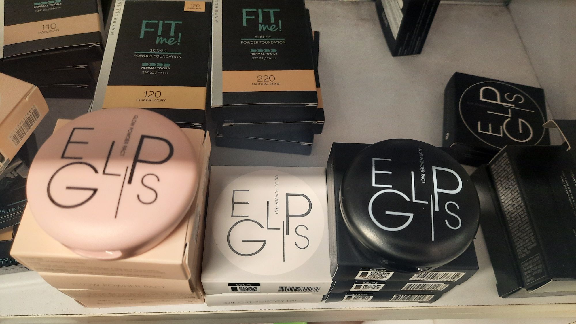 Phấn phủ Eglips - phấn phủ kiềm dầu Eglips hồng, trắng, đen