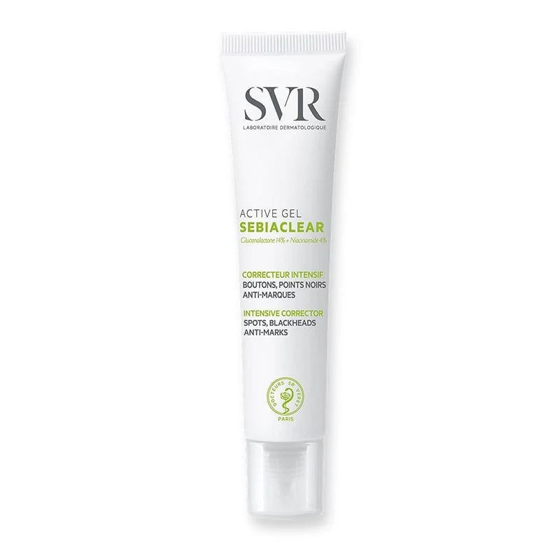 Kem dưỡng kiểm soát dầu nhờn, giảm mụn & mờ thâm svr sebiaclear active gel 40ml
