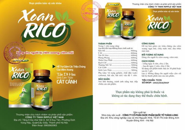 XOAN RICO - Uống và Xịt