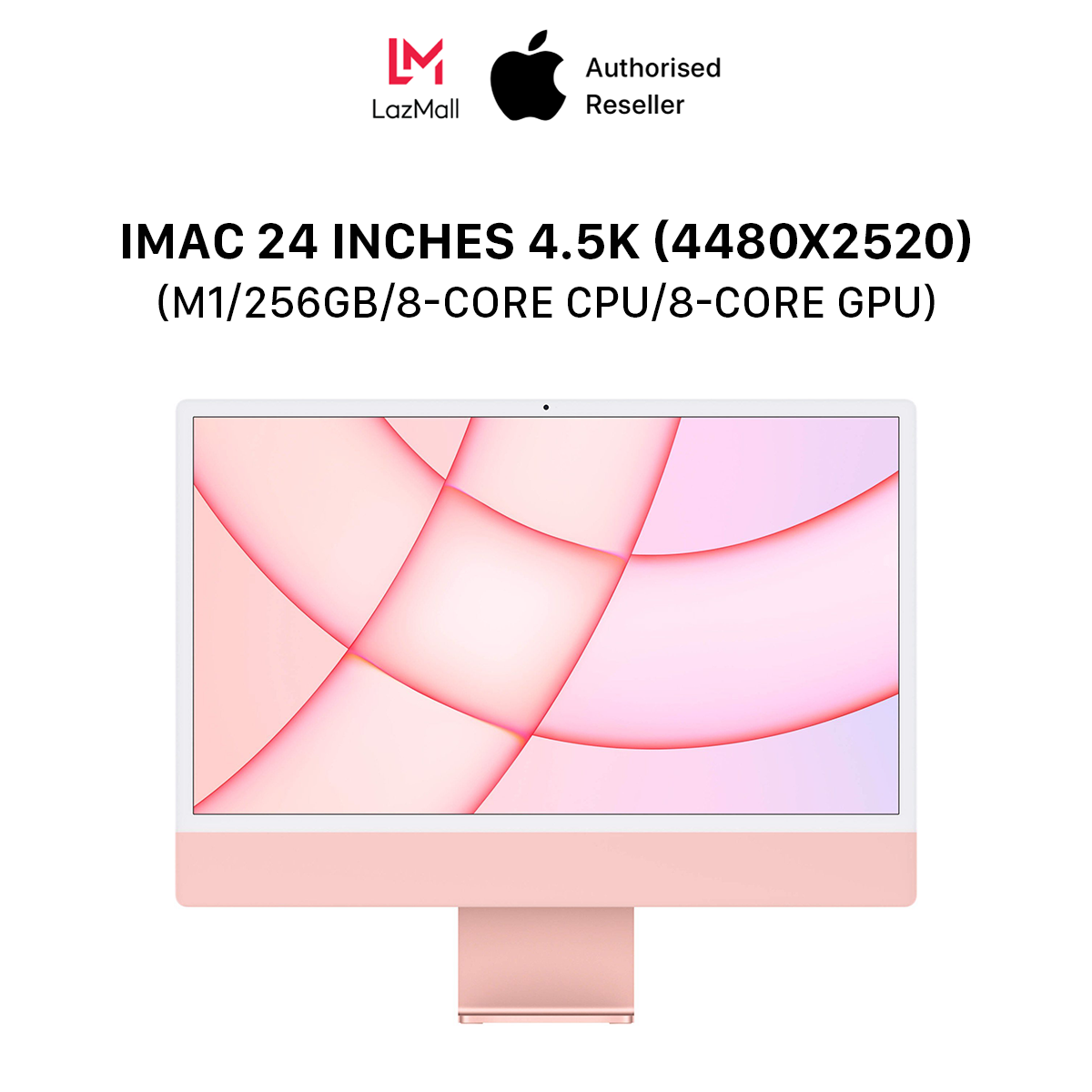 iMac 24 inches 4.5K (4480x2520) M1 Chipset (8GB & 16GB / 256GB / 8-Core CPU / 8-Core GPU) l HÀNG CHÍNH HÃNG