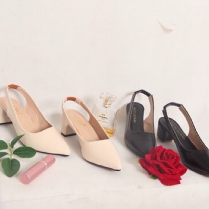 Giầy cao gót mũi nhọn 5p Quai Chun mã SRLCC8