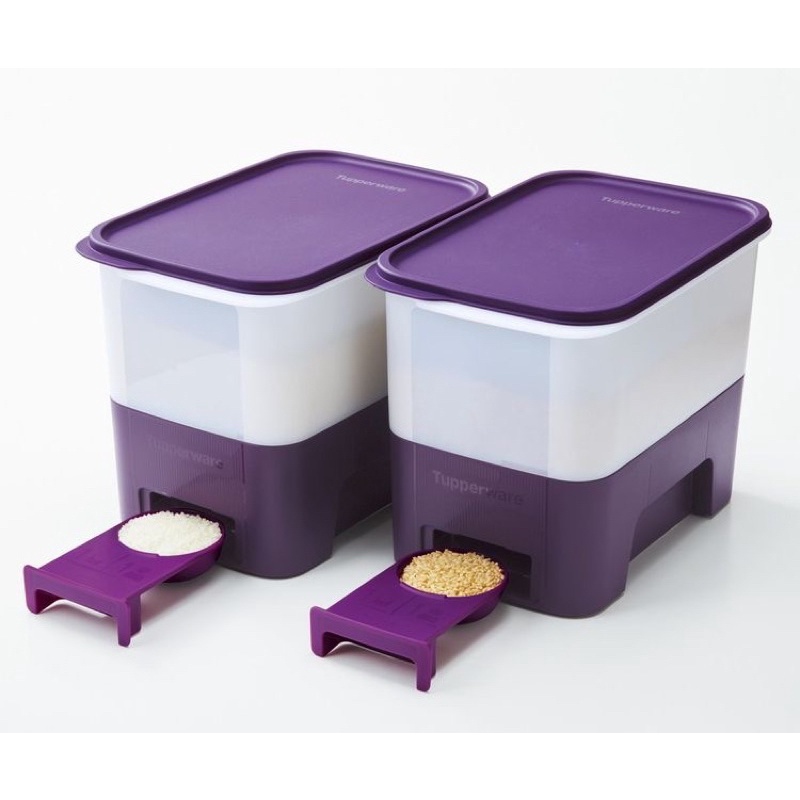 Thùng gạo Tupperware Ricesmart Aqua 5Kg - Tupperware Mall Chợ Lớn
