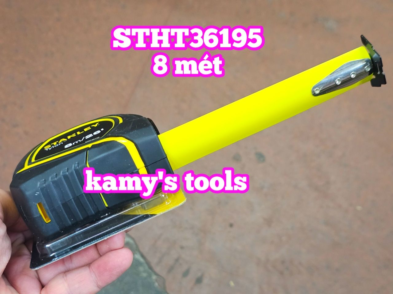 Thước Cuộn 8m Stanley Bản 25mm Tylon Stht36195 (Thước Dây 8m Thước Kéo 8m)