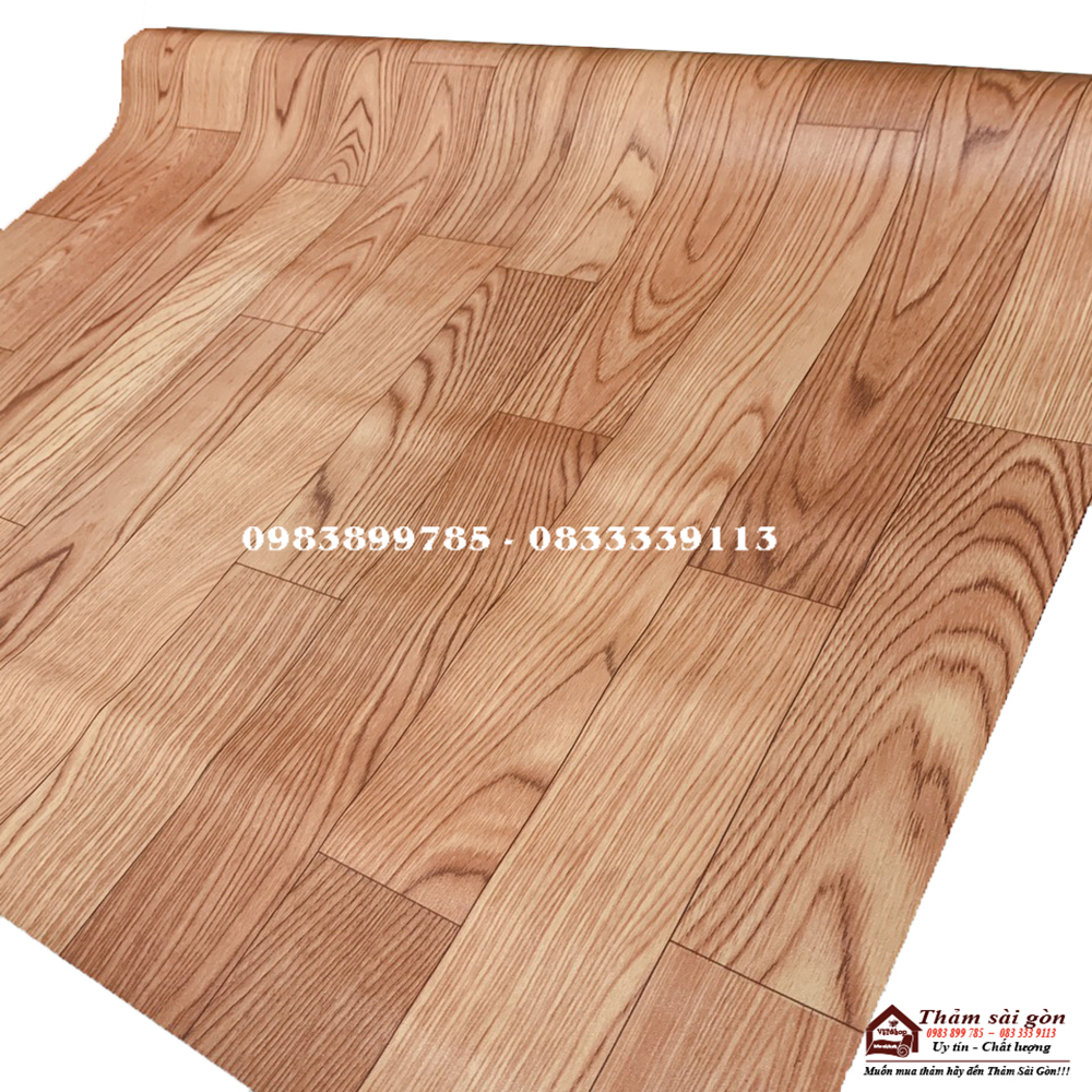 [1mx1m] Thảm simili nhựa vân gổ