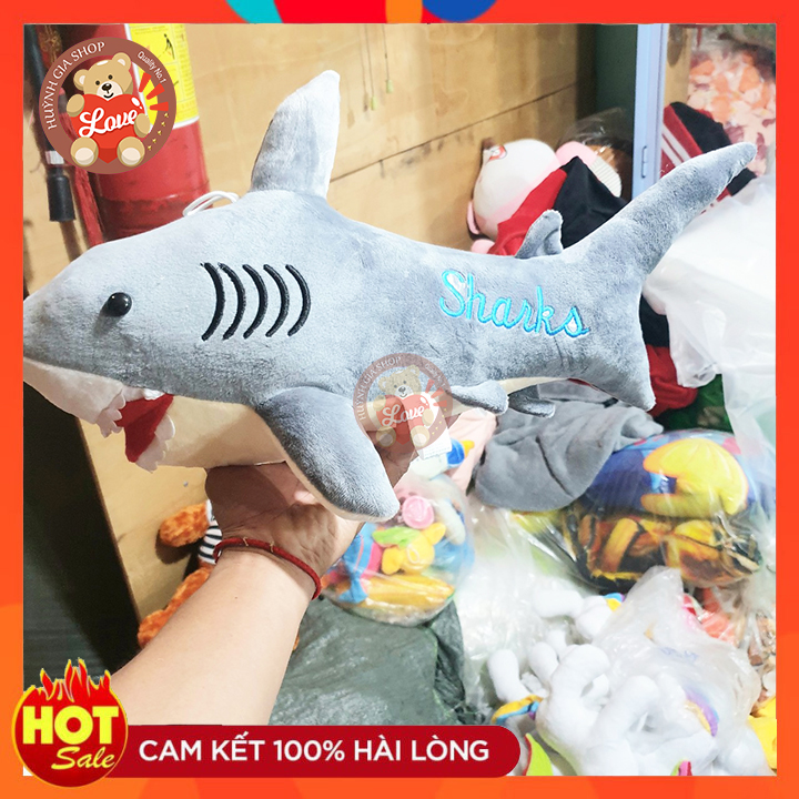 [HCM][ẢNH THẬT SHOP CHỤP] Cá mập nhồi bông cao cấp gối ôm cá mập cho bé_50cm