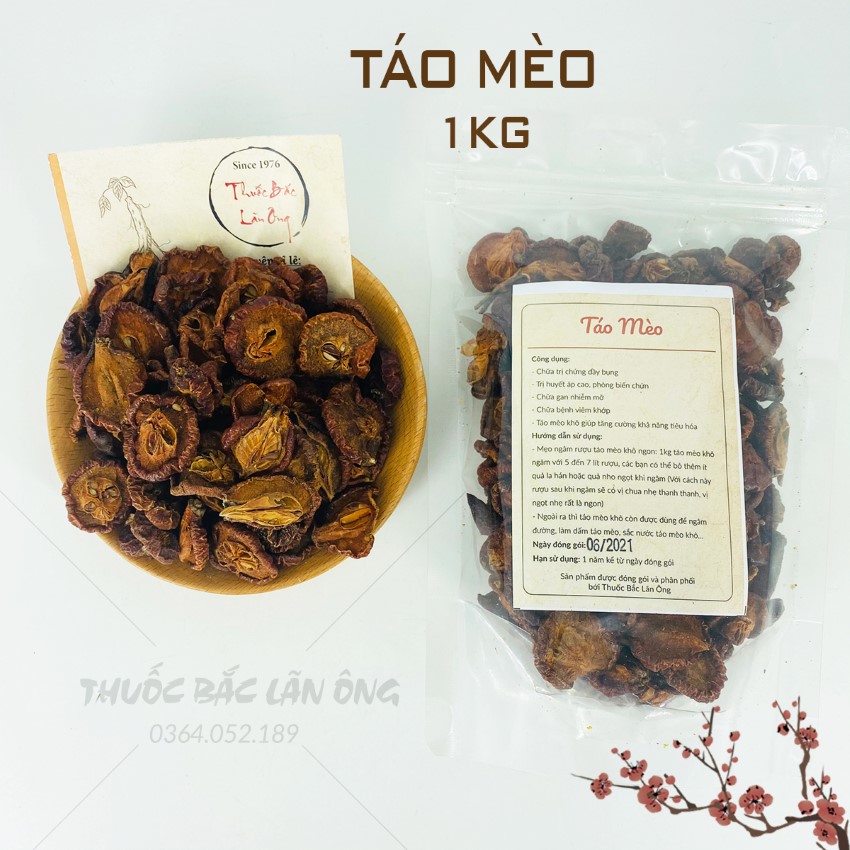 Dried Cat Apples 1kg, Sliced ​​Son Tra, Fragrant, Clean Wild Cat Apples - Lan Ong