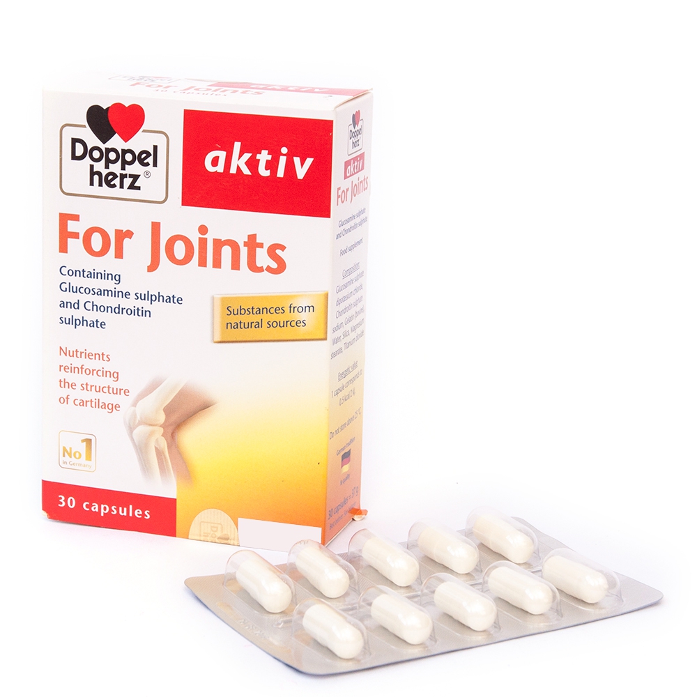 [Hộp 30 viên] Hỗ trợ xương khớp thoái hóa khóp FOR JOINTS AKTIV - Cải thiện chức năng và phục hồi cấu trúc sụn khớp