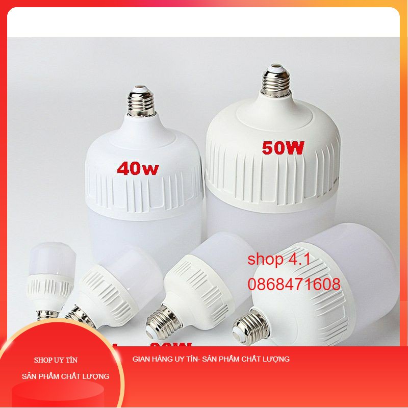 Bóng đèn led buld 5-50W, siêu sáng tiết kiệm điện 90%