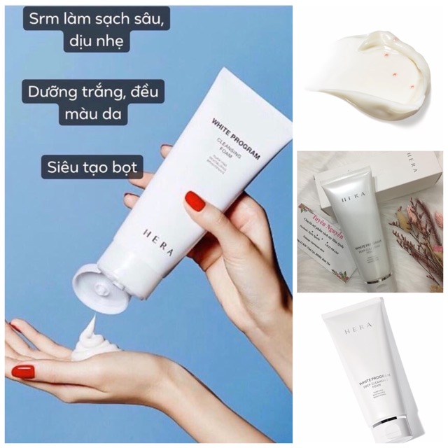 Sữa rửa mặt HERA White Program Deep Cleansing Foam 50ml