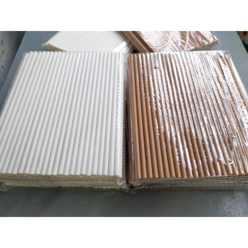 100 Ống Hút Giấy phi 6