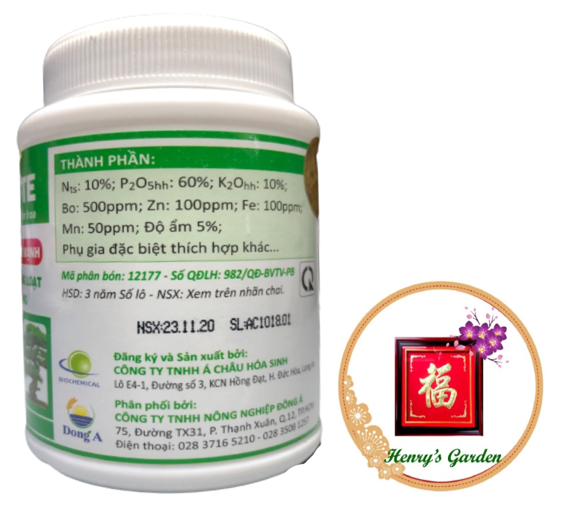 Phân Bón Siêu Lân AC 10-60-10 + TE - #021A# 100g