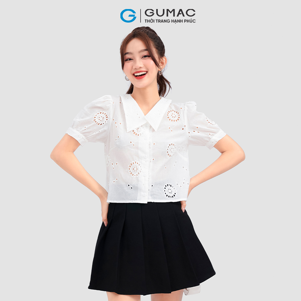 Chân váy A xếp ly thời trang GUMAC VC12051