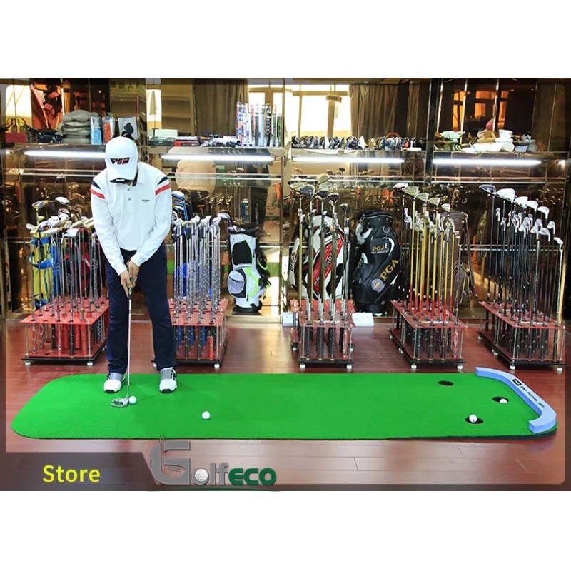Golf Putting Mat - 3-Hole Putting Practice Mat