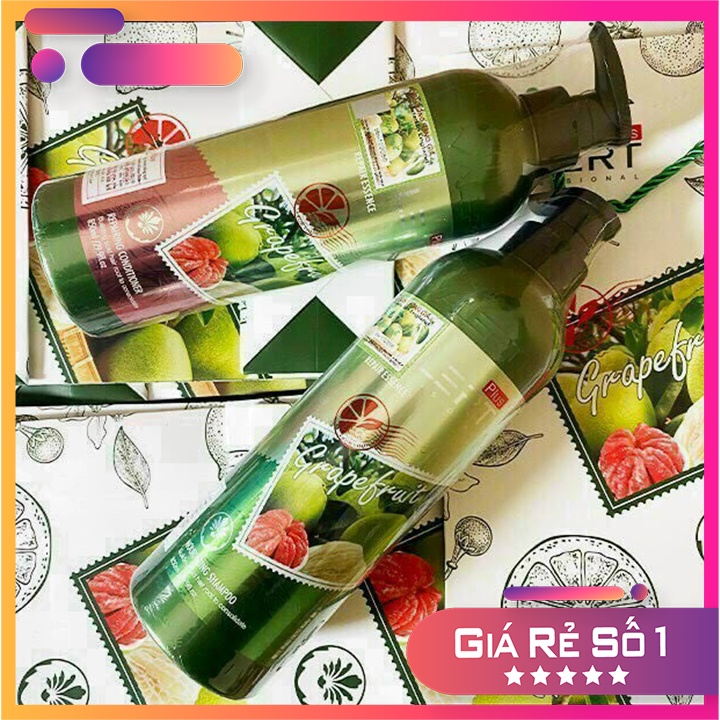 [HCM mẫu mới, bán lẻ chai gội] Dầu gội cặp BƯỞI -Grapefruit 850ml ( cả cặp gội + xả 2 chai)
