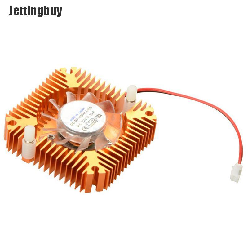 Jettingbuy Aluminum Cooling Fan Heatsink Cooler Fit For PC Computer VGA Video Card CPU Fan